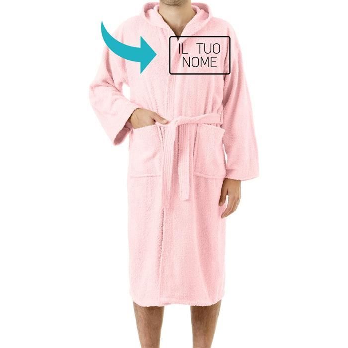 Peignoir Éponge Banzaii 100% Coton - Super Absorbant Avec Capuche - Homme & Femme - Taille L