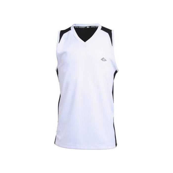 ATHLI-TECH Maillot sans manches Bastian - Enfant - Blanc et noir