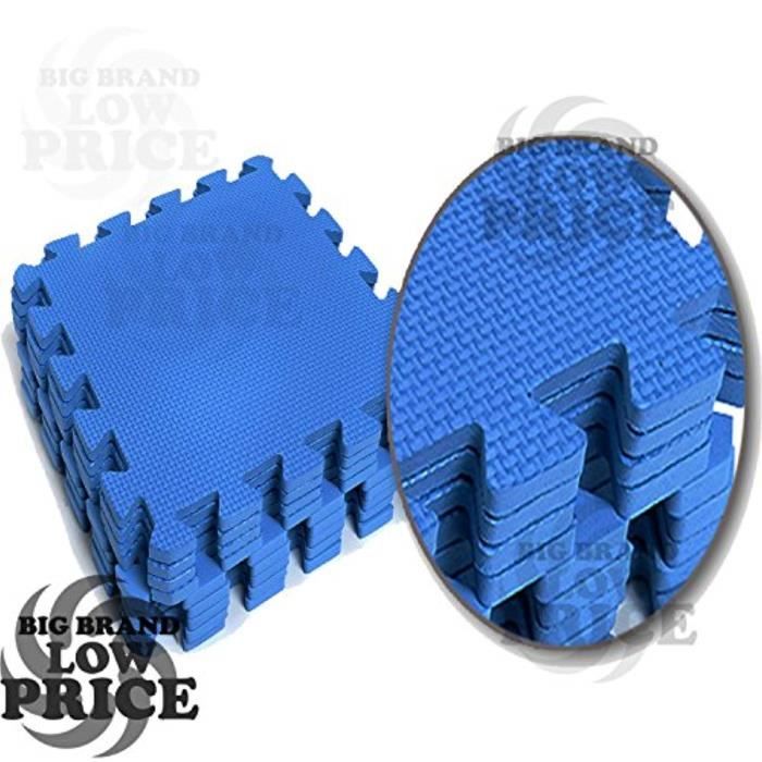 Poupon DDE40 10pcs Bleu mousse souple Interlocking EVA Mat 10m². FT Intérieur Extérieur sol Tapis de sol Gym Aire de jeux Exercice 3
