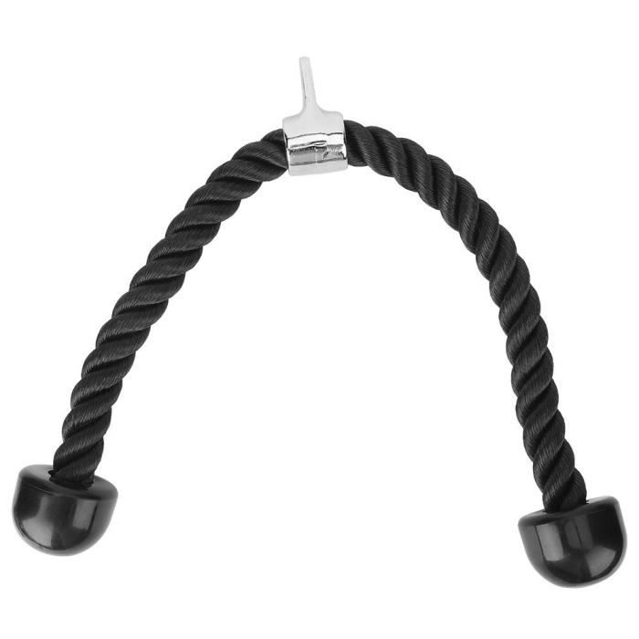 Nylon noir Biceps Triceps Muscle Pull Corde Cordon Gym Exercice équipement de Fitness