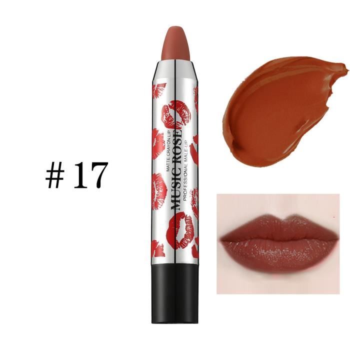 Rouge à lèvres mat imperméable de longue durée brillant à lèvres pigmenté hydratant 24 couleurs LTF90724509P_0169