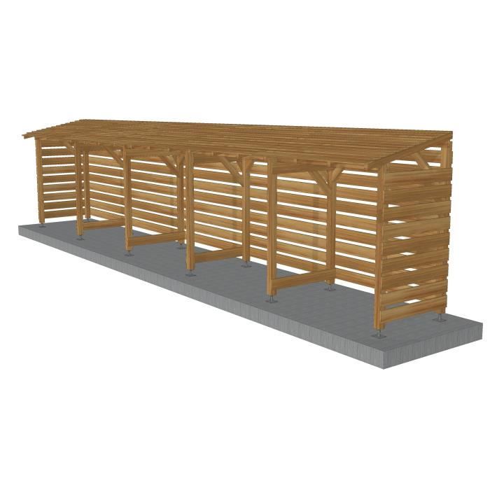 Kit Buches 10m - Couvert - Cl3 Marron - Jardinatoire