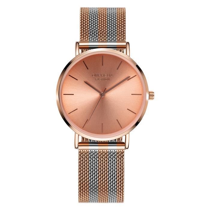 Orphelia Fashion - Montre Femmes - Quartz - Analogique - Bracelet en Acier inoxydable - Multicolore - OF714817