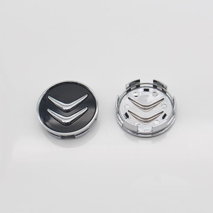 4*Citroen Cache moyeux Enjoliveurs DE 60 mm pour C2 C4 C5 C6 C-Quatre Logo Noir
