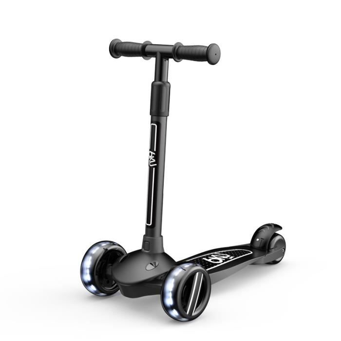 Trottinette Enfant 2-8 Ans - Trotinette 3 Roues Débutante -Plateau Antidérapant - Charge Jusqu’à 50 kg- Guidon Ajustable