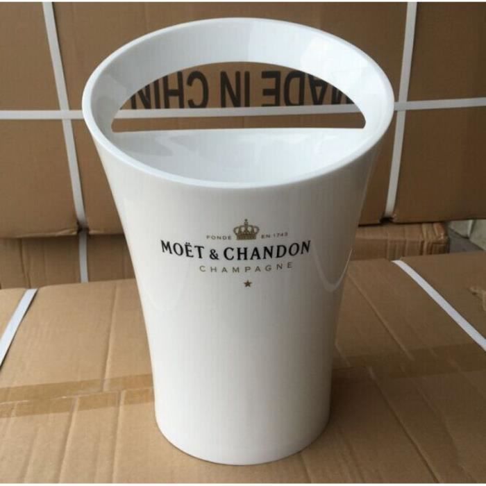 Rafraichisseur vin,Seau à glace Chandon vin bière Partyfor 3L acrylique blanc seaux à glace refroidisseurs de vin - Type WHITE