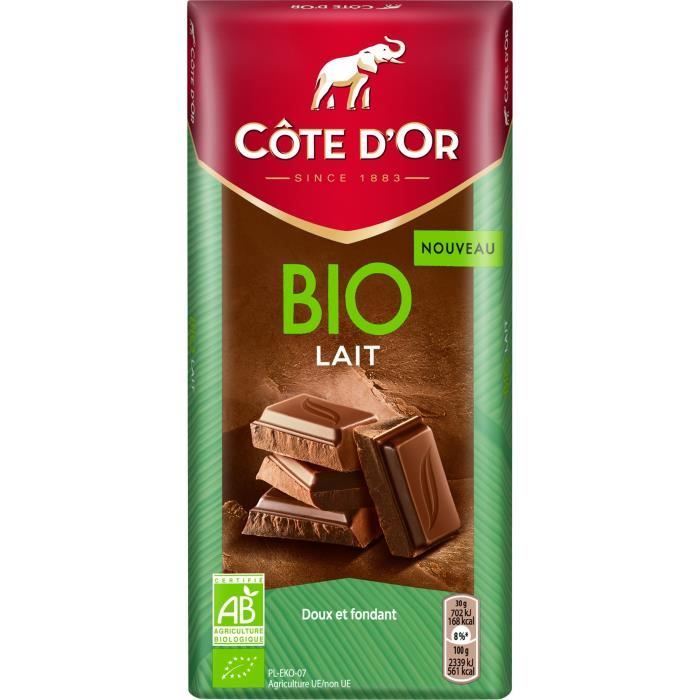 Côte d'Or Original Bio tablette de chocolat au Lait 150g