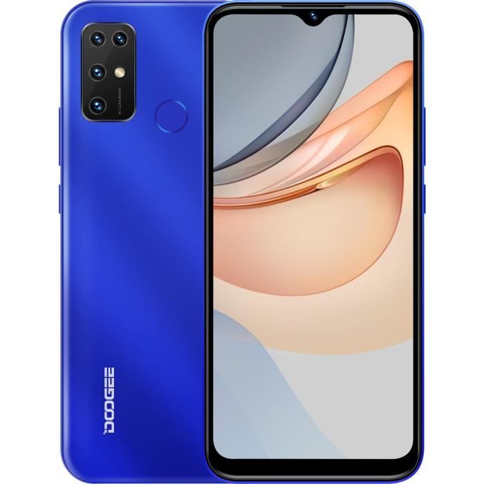Telephone Portable 4G DOOGEE X96Pro (2022) Débloqué 4Go + 64Go(SD 256Go) Smartphone Android 11 5400mAh 6,52 Pouces HD - Blue