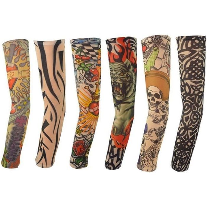 Tatouage jambe femme et homme (lot de 2)