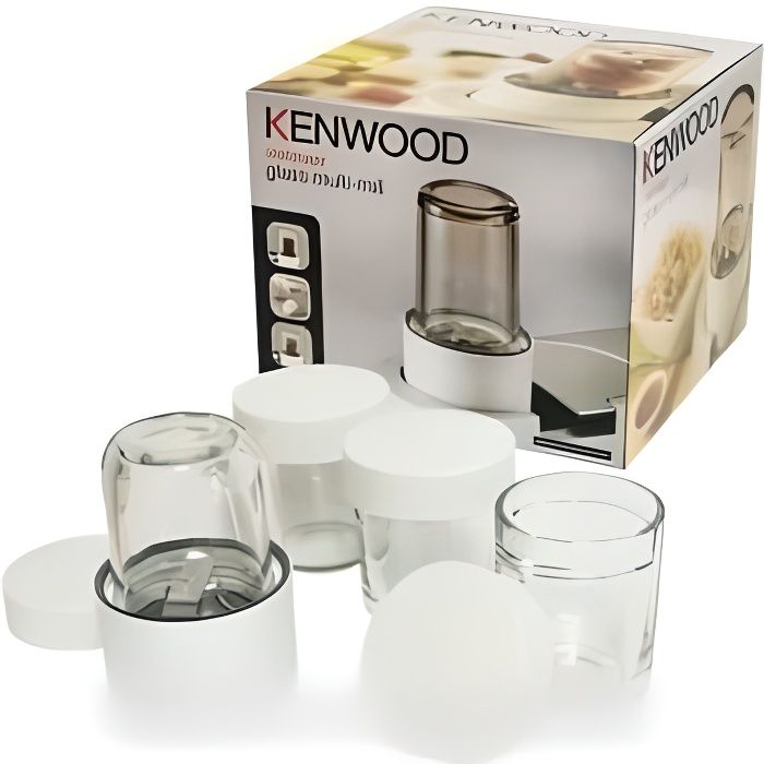 MINI HACHOIR + 3 BOLS COMPLETS POUR ROBOT MULTIFONCTIONS KENWOOD * FP660 KM150 KM300 AWAT320A01 AW
