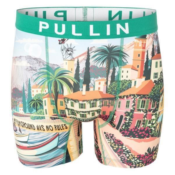 PULL IN Boxer Long Homme Microfibre BORDDEMER Vert