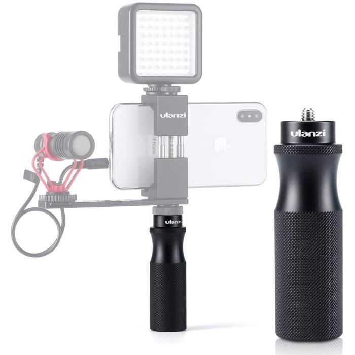 ULANZI U-40 Caméra métal Poignée à main portatif Vlog Poignée Stabilisateur de 1/4- à vis de trépied