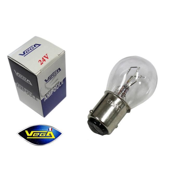 Ampoule Vega® P21-5W BAY15D -Maxi- Halogène 24V