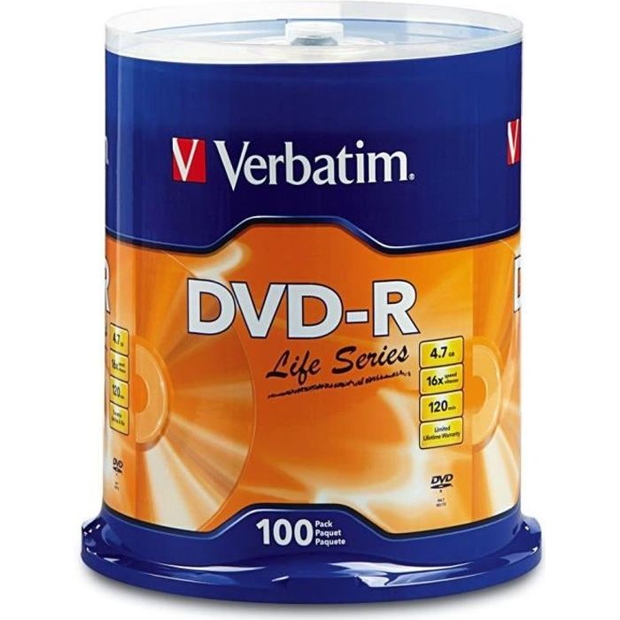 100 DVD-R Verbatim