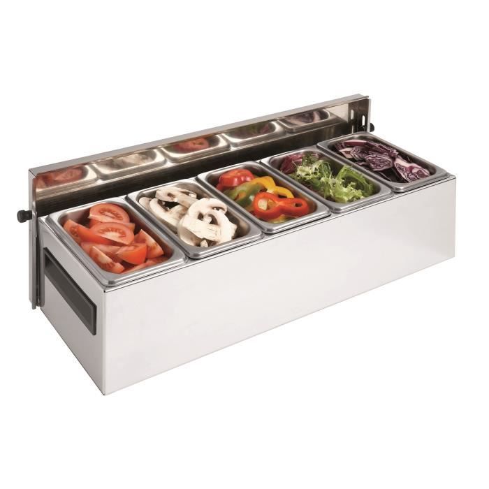 Condibox inox professionnelle avec Bac inox. Pe...