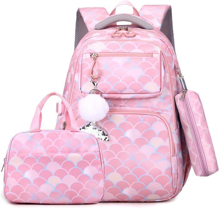 Sac à Dos école Fille Jumpopack – Grande Capacité, Nylon Résistant – Primaire Et Collège