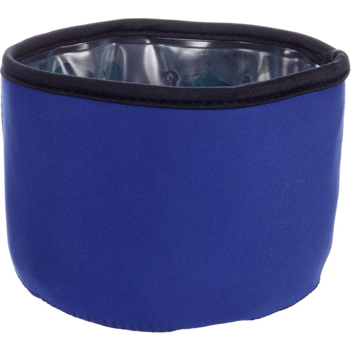 Gamelle deau auto-refroidissante - FLAMINGO - Fresk - Rond - Bleu - Double paroi rembourrée gel
