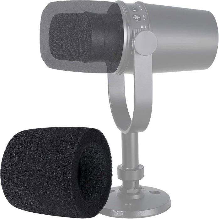 MV7 Bonnette Anti-Vent en Mousse Professionelle pour Réduire Bruit pour ...