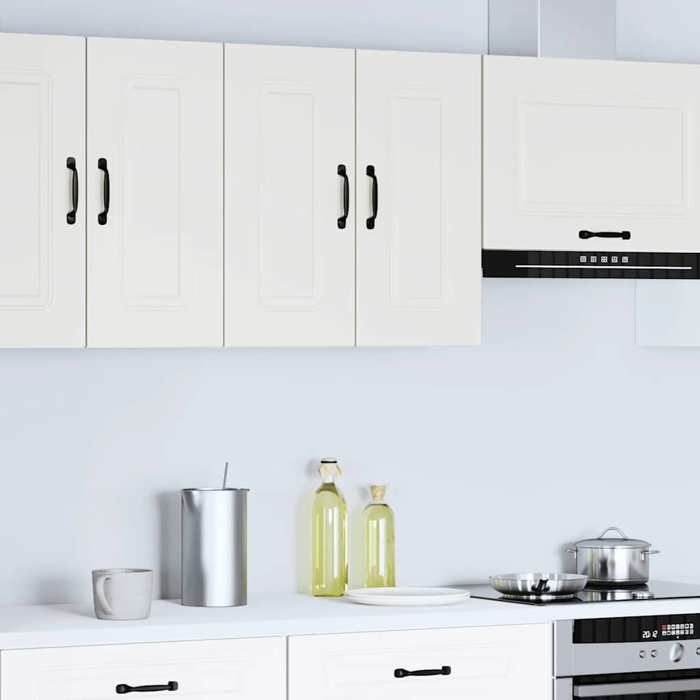 Armoire murale de cuisineBuffet salle à mangermulti-rangements Kalmar blanc bois dingénierie &LST4605749