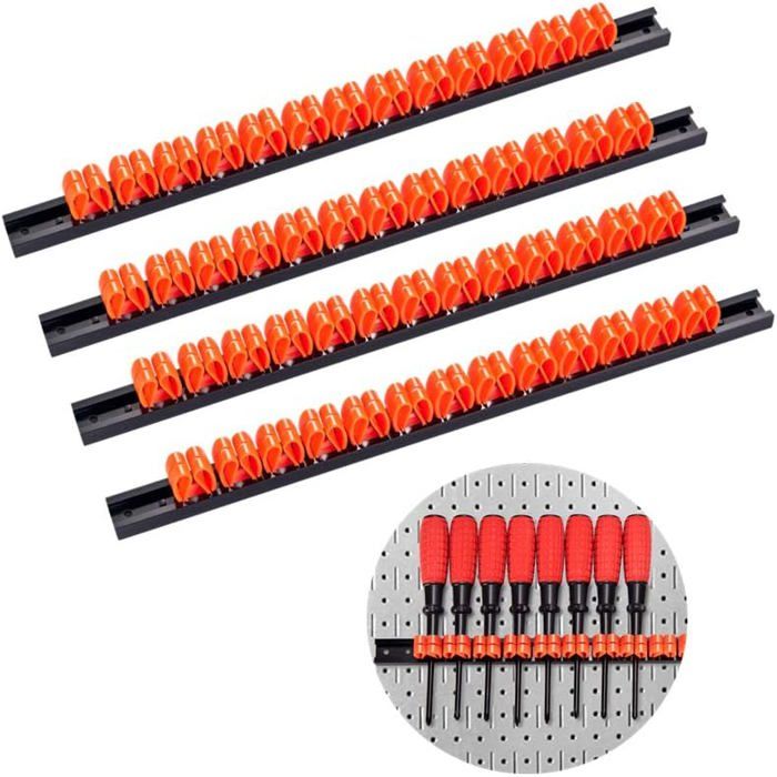 ESTINK Support de rangement pour outils matériels Tournevis mural, support de rangement, crochet