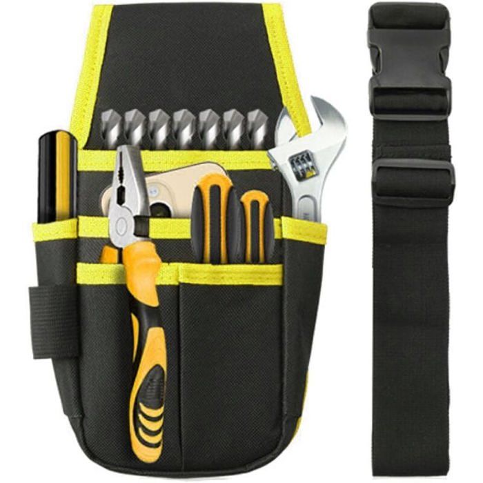Sacoche à Outils Professionnelle Ceinture à Outil délectricien Porte-Outil Sac de Ceinture Pochette Délectricien Professionn