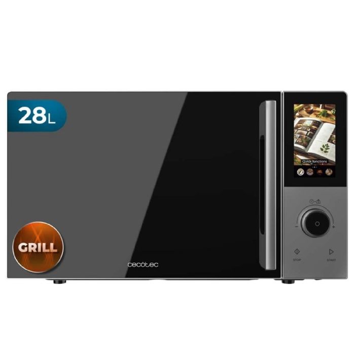 Cecotec Micro-ondes digital tactile avec convection et gril 28 L Convection 2800 Touch. 900 W (5 niveaux) gril 1 200 W. - Cecotec