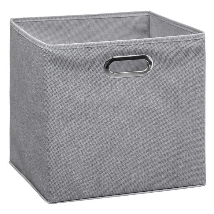 Boite de rangement 31 x 31 x 31 cm Atmosphera - Gris Chiné - 4 boites de rangement - Gris Chiné -