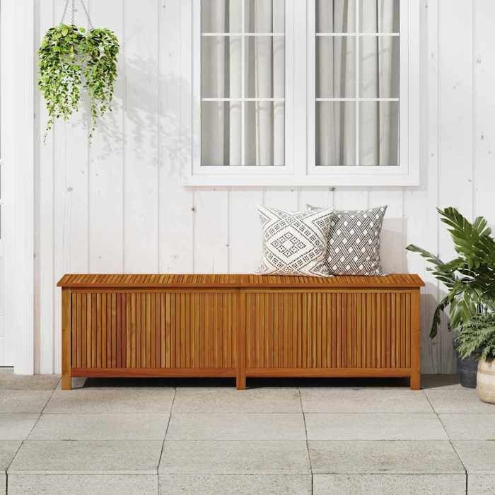 Brun Banc de rangement - SWEETY® Coffre rangement de jardin - Pour balcon - 200x50x58cm Bois dacacia solide CL29600888734