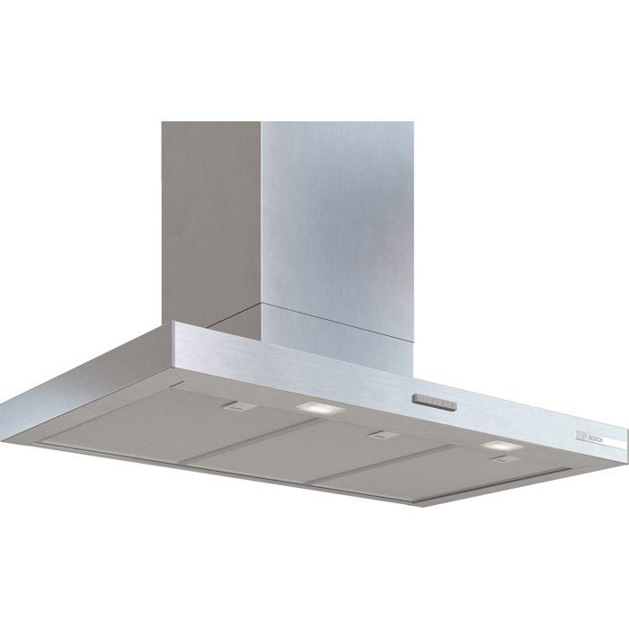 Hotte decorative 90 cm Bosch Serie 2 DWB93BC30 en recyclage H803 108 898 xP 50cm en evacuation H635 895xl 898xP50cm - vue 2