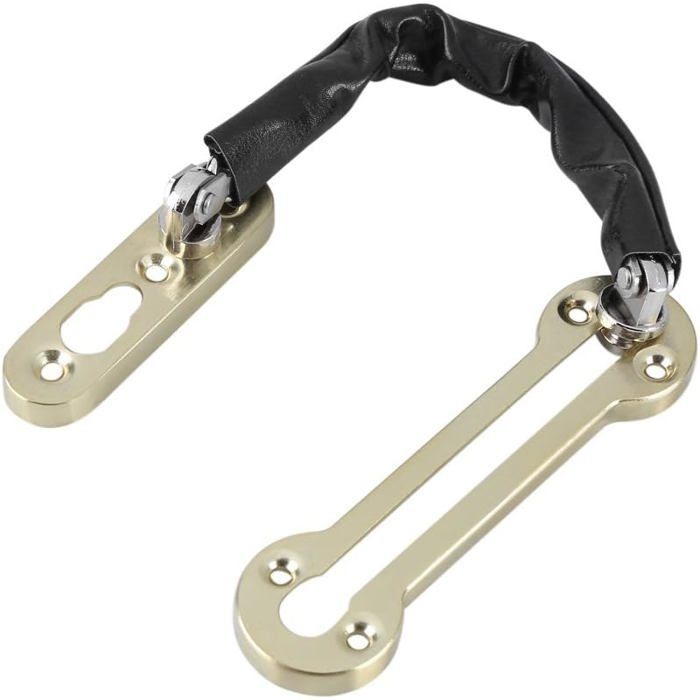 Chaîne sécurité porte inox or - hôtel maison fenêtre nickel