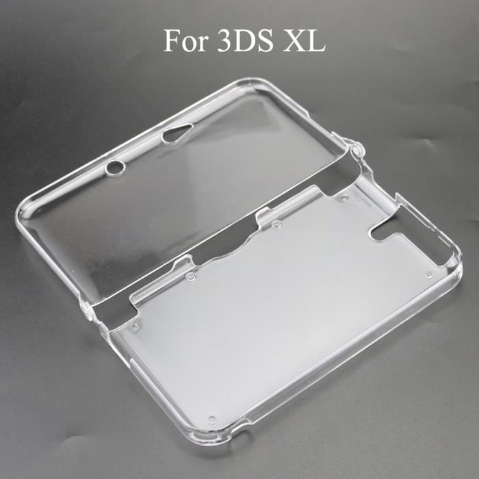Pour 3ds xl Coque de protection rigide en plastique transparent pour console de jeu Nintendo