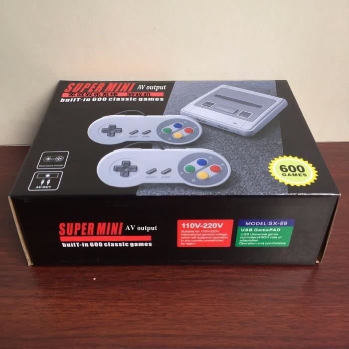 Mini Console de jeux vidéo portable familiale TV sortie AV rétro 620 jeux classiques intégrés