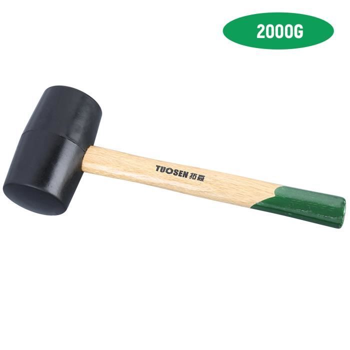 Blackspur HM207 Maillet En Caoutchouc Avec Manche En Bois - 454g