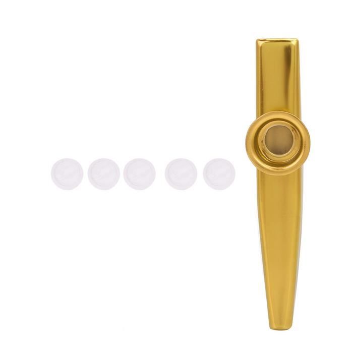 Kazoo En Alliage D'aluminium Argenté - Instrument à Vent Simple, 12cm - Pour Débutants, Musique