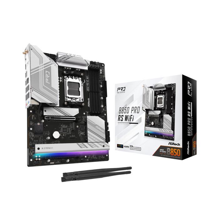 ASROCK Carte Mère B850 Pro Race Sport WiFi AMD AM5 Neuf - vue 6