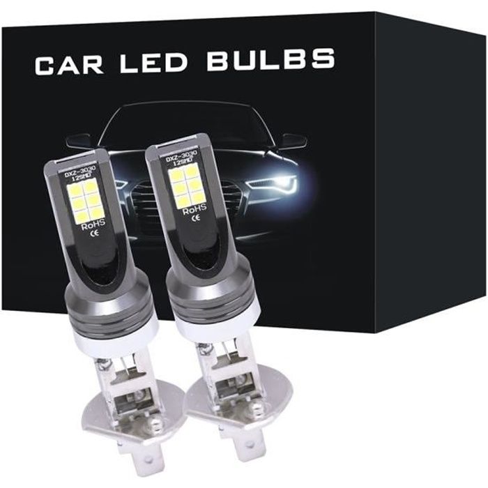 Ampoules Antibrouillard LED 880/899 - 6000K Blanc, 50W, 1800LM, Pour Ford E-350 Super Duty 2006-2007 (lot 2)