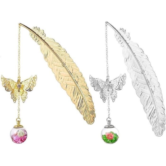 Marque Page Originaux, 2 Pack Marque Page En MéTal, Peints De