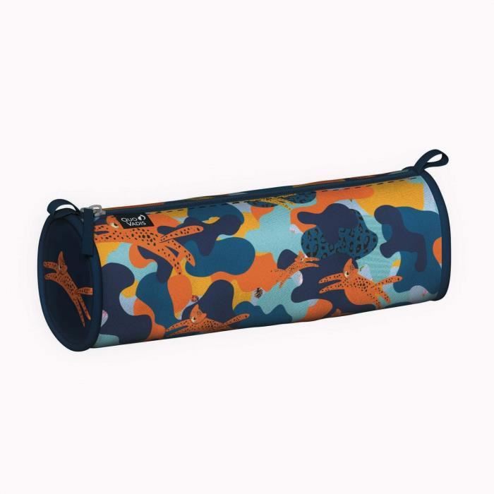 Quo Vadis - Collection : PSG - TROUSSE SCOLAIRE - 2 compartiments pour ranger stylos et feutres - Matière et zip résistants - Fromat 10x23x07cm - Logo