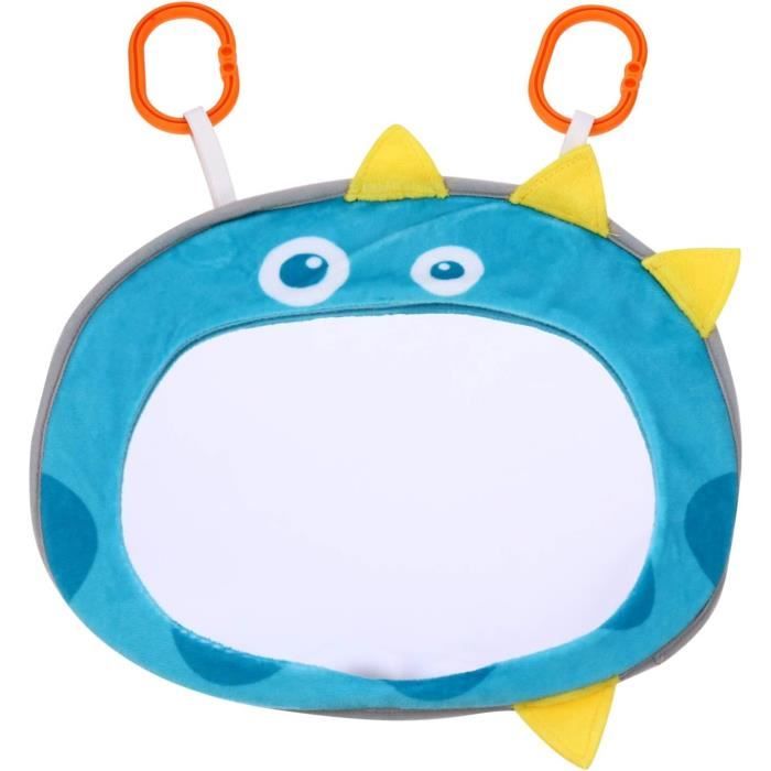 Miroir Siège Auto Bébé - Vue Arrière 360° - Acrylique Incassable - Pour Siège Arrière Voiture