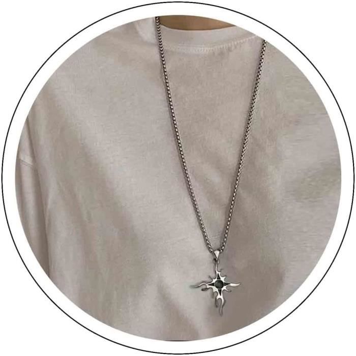 Collier Long Chaîne Dorée Avec Pendentif étoile - Marque Tuscany Per Donna, Style Années 90