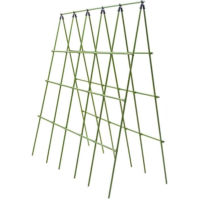 Treillis Métallique Pour Plantes Grimpantes - Support Jardin Empilable, Noir, Dimensions 60x46,5cm Ou 90x46,5cm