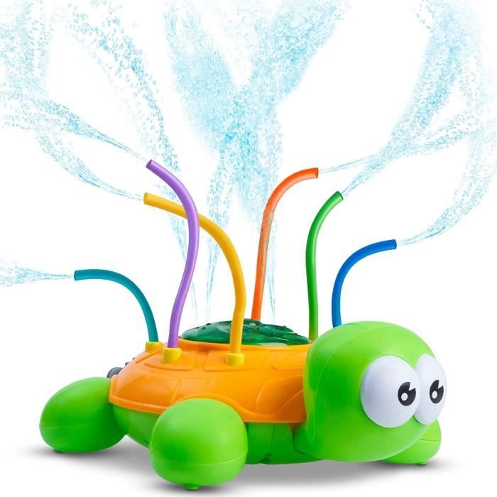 Jouet pulvérisateur tortue jeux d'eau extérieur de bébé et les enfants, jet  d'eau jouets rotatifs de piscine et bain (avec tuyeau) - Cdiscount  Puériculture & Eveil bébé