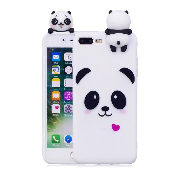coque iphone 7 plus silicone panda