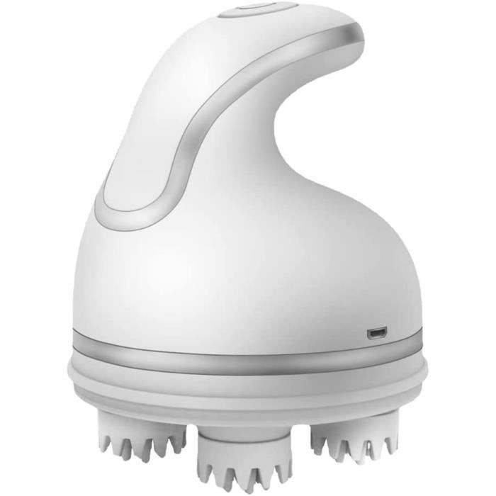 Masseur Pour Cuir Chevelu En Silicone - Stimule La Pousse, Anti-Pellicules - Rose - 10 Cm