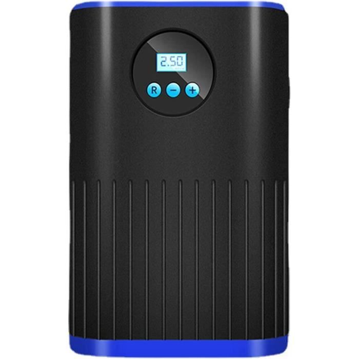 Compresseur Air Portable Rechargeable - Gonfleur Pneus Voiture, Affichage LED, Lève-vitre, 4000mAh