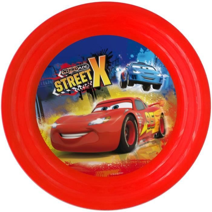 CARS Assiette Plate Ø20 cm Motifs Street X Rouge Cdiscount Jeux