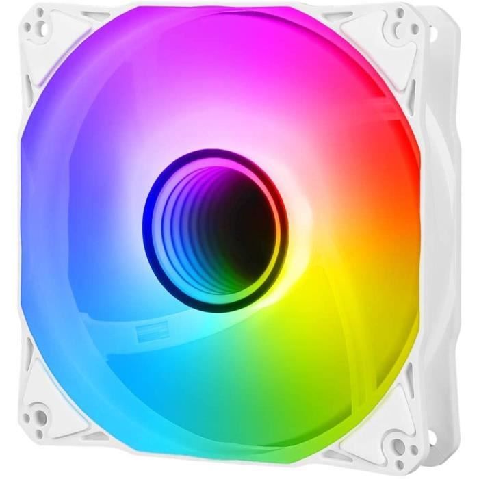 Ventilateur de boîtier silencieux RVB Thermaltake 120 mm avec effet d