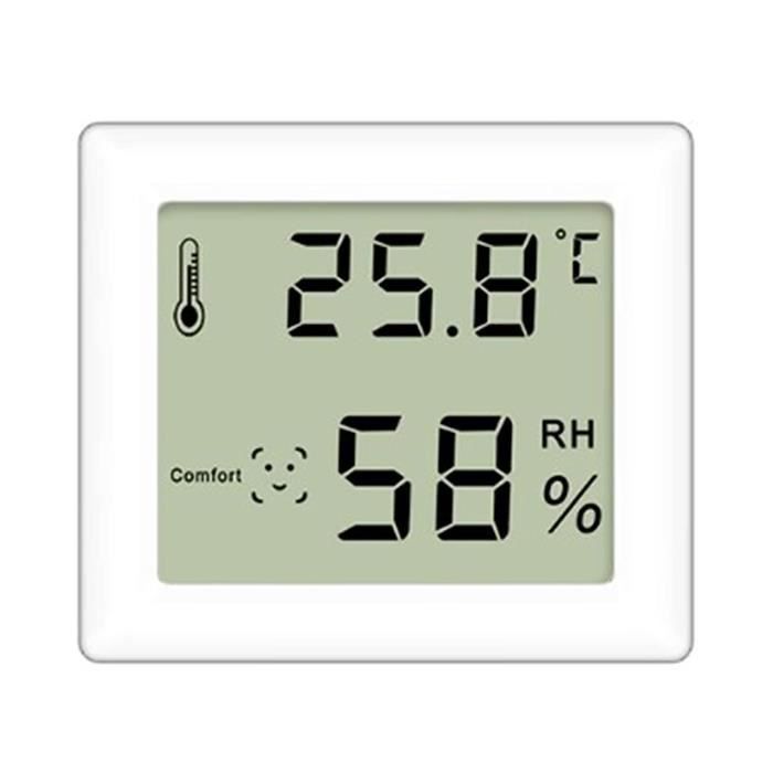 Mini Thermomètre Hygromètre Numérique Intérieur - Affichage Confort Et Température