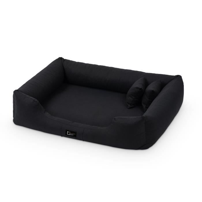 Comparer les prix de Lit orthopédique pour chien ,, Bruno " taille ( XXL ) 130 cm 110 cm- Noir