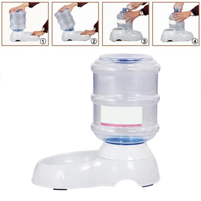 3.5L Grand bol automatique pour animal de compagnie Fontaine Deau Distributeur De Nourriture Capacit/é Abreuvoir Chien//Chat Bol /À Boire Pour Animaux De Compagnie Fournitures